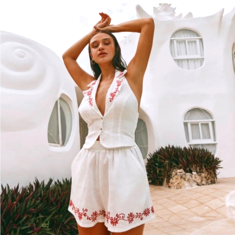 Iso vgr grl senorita linen vest